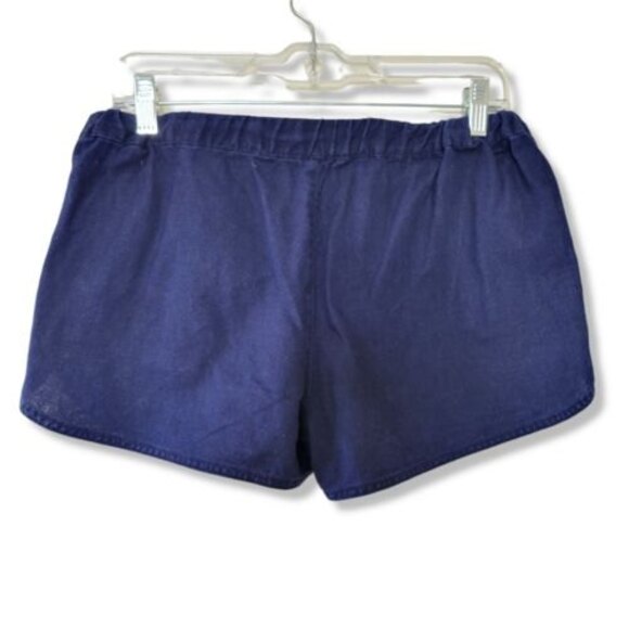 J. Crew Linen shorts with Elastic drawstring Tie Front Shorts in Navy Size XS - Picture 9 of 9
